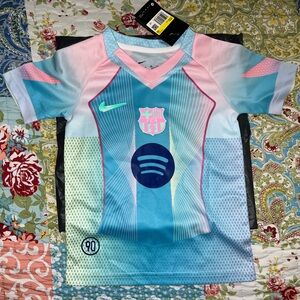 Nike Barcelona Pedri 2025 Junior Special Edition- Blue and Pink